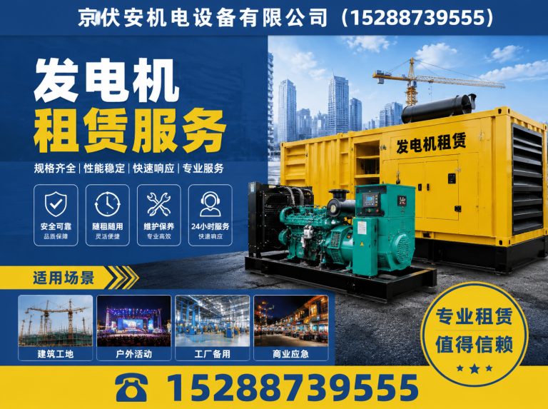 甘孜柴油发电机组出租展示图
